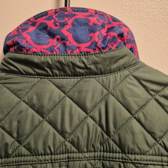 C. Wonder Green Pea Coat with Quilted Design - Picture 8 of 14